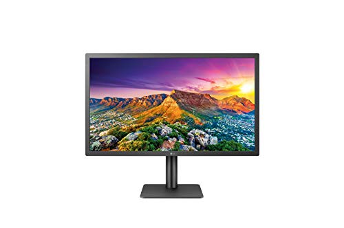 LG 24MD4KL UltraFine Monitor 24  UltraHD 4K LED IPS, 3840x2160, DCI-P3 98%, USB-C, Thuderbolt3 (Power Delivery 85W), Daisy Chain, Audio Stereo 10W, compatibile macOS, Flicker Safe, Nero