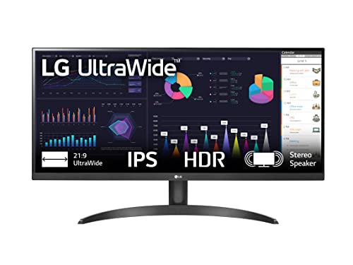 LG 29WQ60A Monitor 29  UltraWide 21:9 LED IPS HDR 10, 2560x1080, 1ms, AMD FreeSync 100Hz, Audio Stereo 14W, HDMI 1.4 (HDCP 2.2),Display Port 1.4, USB-C, Flicker Safe, Nero