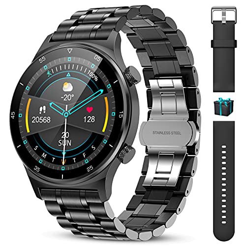 LIGE Smartwatch Orologio,Schermo Tattile HD da 1,32 pollici, Freque...