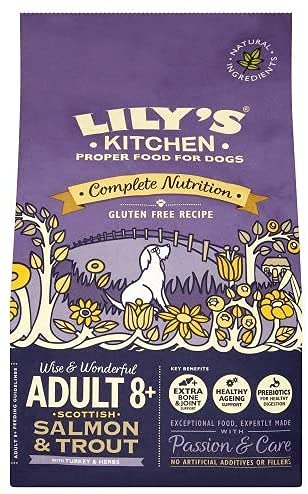 Lily s Kitchen Completo Crocchette Cani per cani adulti 8+ Senior (2.5 kg) - Salmone e trota