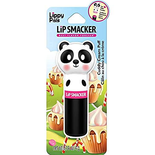 Lip Smacker - Lippy Pals Collection - Burrocacao Panda per Bambini - Gusto di Bignè alla Panna - Dolce Regalo per i Tuoi Amici - Pezzo Singolo