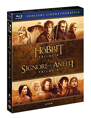 Lo Hobbit,Il Signore Degli Anelli (Box 6 Br) Trilogie Cinematografiche
