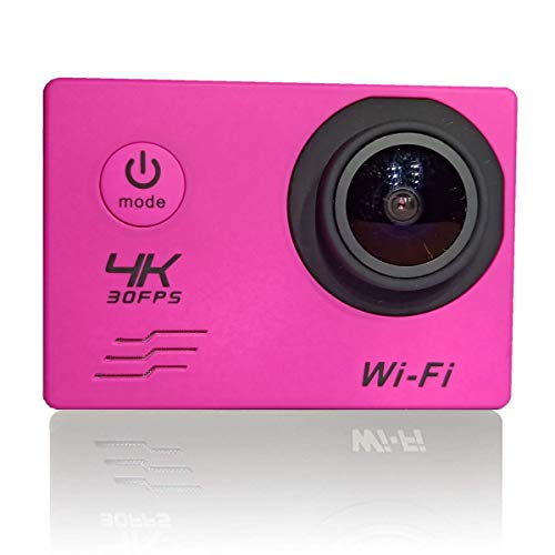 lxxiulirzeu Fotocamera d azione Sport DV4K Impermeabile Wireless WiFi Mini HD Fotocamera Digitale for Fotocamera da Immersione all aperto Adatto a Tutti i Tipi di Sport (Color : Pink, Size : Small)