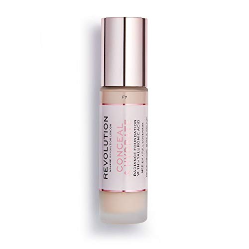 Makeup Revolution - Fondotinta Conceal & Hydrate, F7, 23 ml