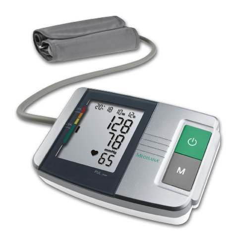 medisana MTS Monitor della pressione sanguigna del braccio superiore, misurazione precisa della pressione sanguigna e del polso con funzione di memoria, indicare un battito cardiaco irregolare