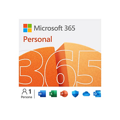 Microsoft 365 Personal - 1 persona- Per PC Mac tablet cellulari - Abbonamento di 12 mesi - codice digitale