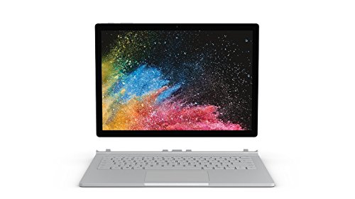 Microsoft Surface Book 2 Notebook Convertibile da 15 , i7-8650U, 4,5 GHz, 16 GB, SDD 512 GB, NVIDIA GeForce GTX 1060, 6 GB GDDR5, Platino [Layout Italiano]