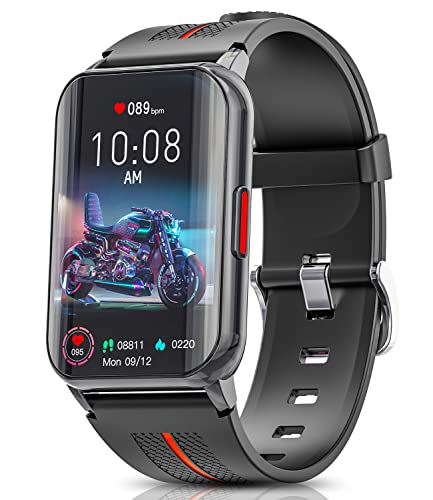 Mingtawn Smart Watch per Uomo Donna, 1,57 Pollici Full Touch contapassi polso con Cardiofrequenzimetro per Ossigeno nel Sangue, IP68 Smartwatch Impermeabile per IOS Android