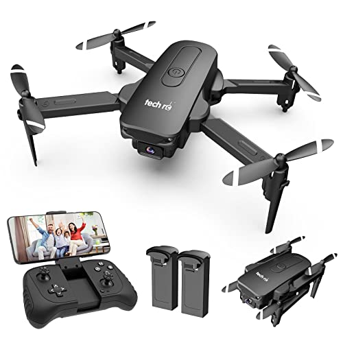 Mini Drone con Telecamera 1080P Drone Pieghevole Telecomandato RC Quadricotteri WiFi FPV Un Pulsante di Decollo Atterraggio 3D Flip 3 Velocità di Regolazione Regalo per Bambini e Principianti