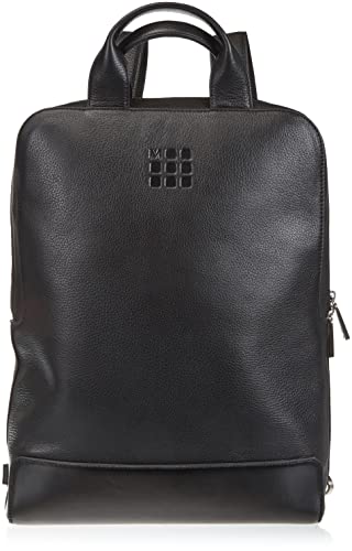 Moleskine , Zaino Classic Leather Device Bag Vertical Black Unisex Adulto, Nero, Taglia unica