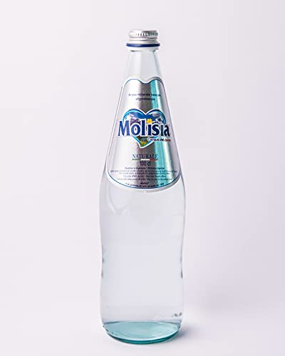 MOLISIA l acqua del cuore, Acqua Oligominerale Leggermente Frizzante in Vetro da 100 cl - Confezione da 6 Bottiglie