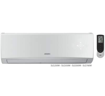 Monosplit climatizzatore condizionatore AERMEC ad Inverter 12000 BTU - 3,5 kE A++ A+ SLG350 SSLG350W