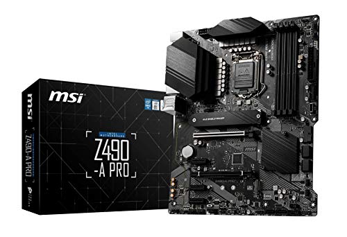 Msi Z490-A Pro Scheda Madre Atx, 10 Gen Intel Core, Lga 1200 Socket, Ddr4, Dual M.2 Slots, 128 GB
