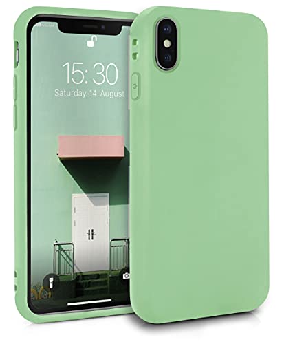 MyGadget Cover per Apple iPhone X XS - Custodia Protettiva in Silicone Morbido – Case TPU Flessibile - Protezione Antiurto & Antigraffio - Verde Chiaro