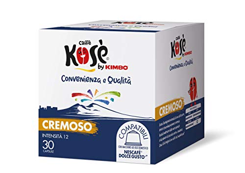 Kosè by Kimbo Capsule Cremoso Compatibili Nescafé Dolce Gusto - Confezione da 2 Astucci Da 30 Capsule (Totale 60 Unità)
