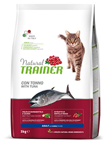 Natural Trainer Cibo per Gatti Adulti con Tonno - 3kg