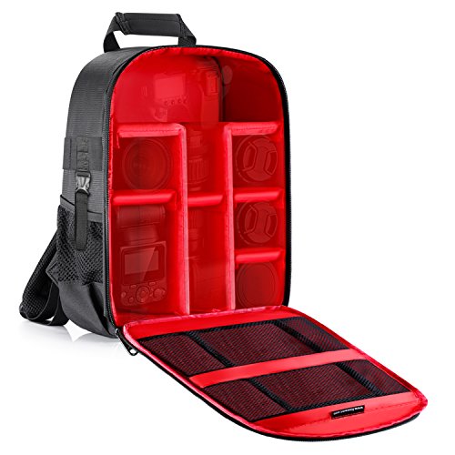 Neewer Professionale Zaino Backpack Impermeabile Antiurto per Fotocamera 31x14x37cm con Tasca Laterale per Treppiedi, per Fotocamere SLR DSLR Mirrorless, Flash & Altri Accessori