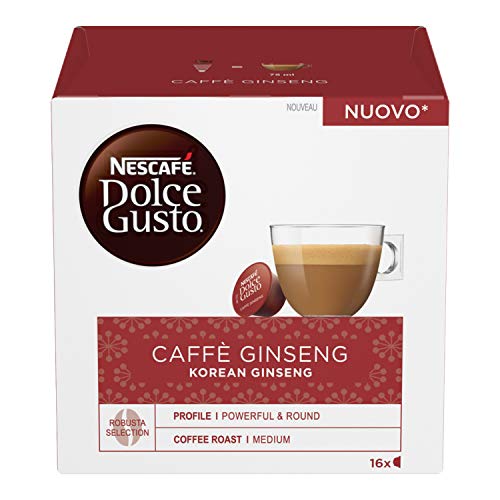 NESCAFÉ DOLCE GUSTO Ginseng Caffè, 6 Confezioni da 16 capsule (96 capsule)