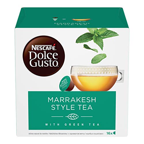 Nescafé Dolce Gusto Marrakesh Style Tea Tè Verde Aromatizzato alla Menta 3 confezioni da 16 capsule (48 capsule)