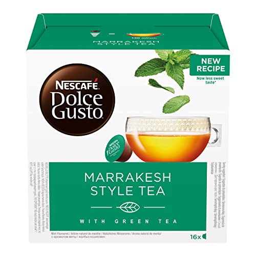 NESCAFÉ DOLCE GUSTO Marrakesh Style Tea Tè Verde aromatizzato alla Menta, 3 confezioni da 16 capsule (48 capsule)