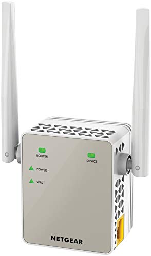 NETGEAR Ripetitore WiFi (EX6120), Amplificatore WiFi AC1200, Booster WiFi, Potente ripetitore WiFi, Rimuovi zone morte, Extender WiFi copre fino a 120 m², Compatibile con tutti i box Internet