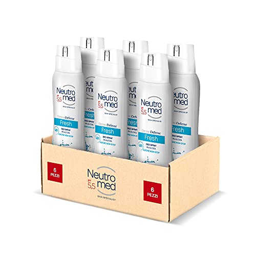 NEUTROMED, Deodorante Spray Dermo Defense 5 Fresh, Confezione da 6 ...