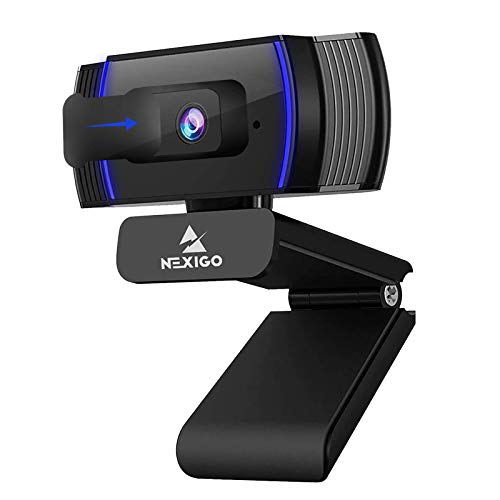 NexiGo N930AF AutoFocus 1080p Webcam con Microfono Stereo e Copertura per la Privacy, FHD USB Web Camera, per Lezioni in Streaming Online, Compatibile con Zoom Skype FaceTime Teams