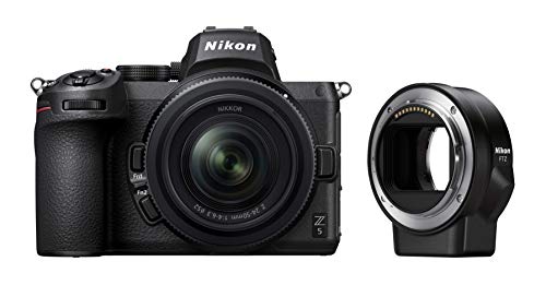 Nikon Z5 + Z 24-50 + FTZ + Lexar SD 64 GB 667x Pro Fotocamera Mirrorless, CMOS FX 24.3 MP, Full Frame, Mirino Quad-VGA EVF, LCD 3.2  Touch, Wi-Fi, Bluetooth, 4K, Nero, [Nital Card: 4 Anni di Garanzia]