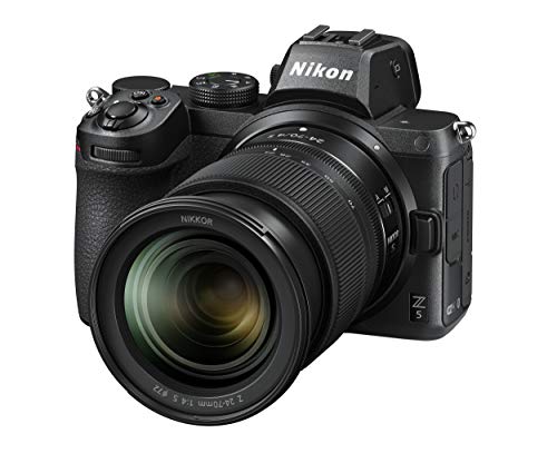 Nikon Z5+Z 24-70mm f 4 S + Lexar SD 64 GB 667x Pro Fotocamera Mirrorless, CMOS FX 24.3 MP, Full Frame, Mirino Quad-VGA EVF, LCD 3.2  Touch, Wi-Fi, Bluetooth, 4K, Nero, [Nital Card: 4 Anni di Garanzia]