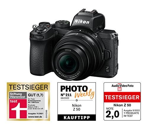 Nikon Z50 + Z DX 16-50VR+50-250VR Fotocamera Mirrorless, CMOS DX da...