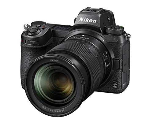 Nikon Z6II +24 70 f 4 S Fotocamera Mirrorless Full Frame, CMOS FX da 24.5 MP, 273 Punti AF, Mirino OLED da 3.690k Punti Quad VGA, 4K, LCD 3.2 , Nero, [Nital Card: 4 Anni di Garanzia]