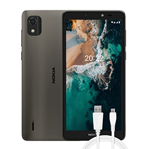 Nokia Italia C2 2nd Edition Smartphone 4G 32GB, 2GB RAM, Display 5.7 , Camera 5 Mp, Batteria 2400 mAh, Dual Sim, Grey, Versione con Cavo Micro-USB Aggiuntivo (1mt)