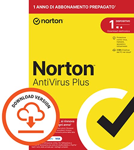 Norton Antivirus Plus 2023 | 1 Dispositivo | Licenza di 1 anno con ...
