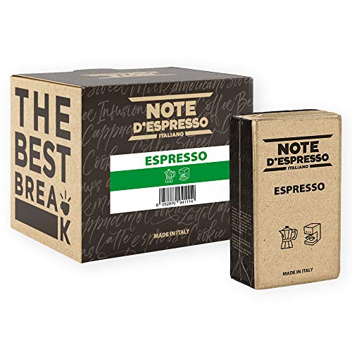 Note D Espresso Espresso, Caffè Macinato Sottovuoto, Confezione da 4 X 250 g