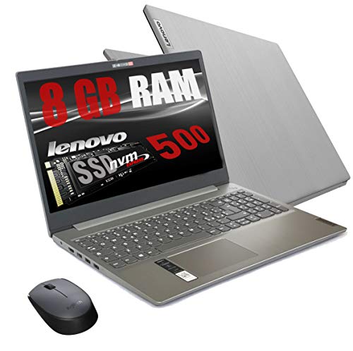 Notebook Lenovo Silver Ram 8 Gb DDR4 SSD M.2 PCi da 500Gb cpu Amd A...