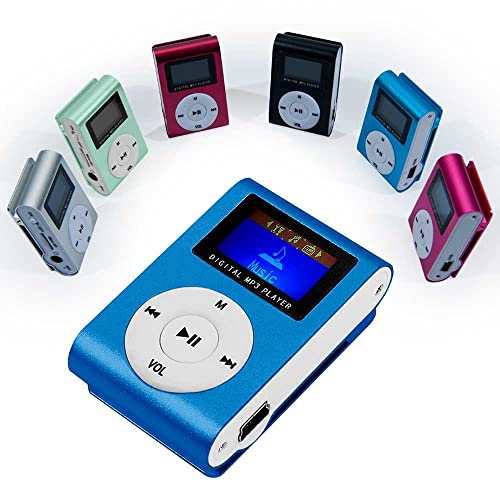 OcioDual Lettore MP3 Player Musicale Mini USB Jack 3.5mm Blu Digita...