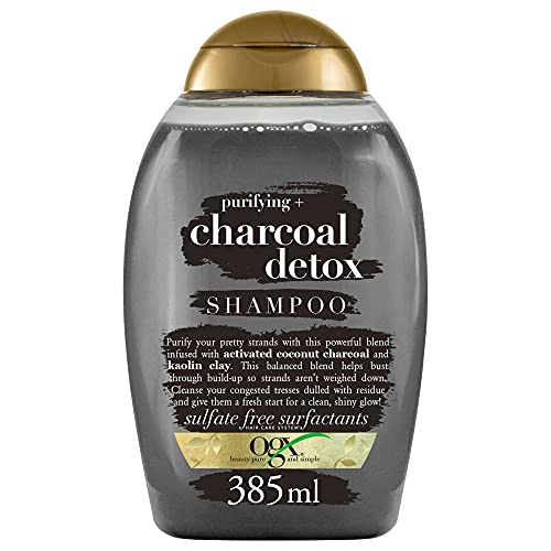 OGX Shampoo Purificante, Carbone Detox, per Capelli Grassi, 385 ml