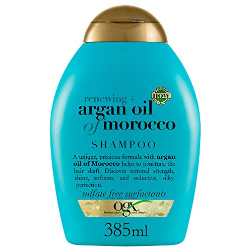 OGX Shampoo Rigenerante, Olio di Argan del Marocco, per Capelli Secchi e Danneggiati 385 ml (La confezione può variare)