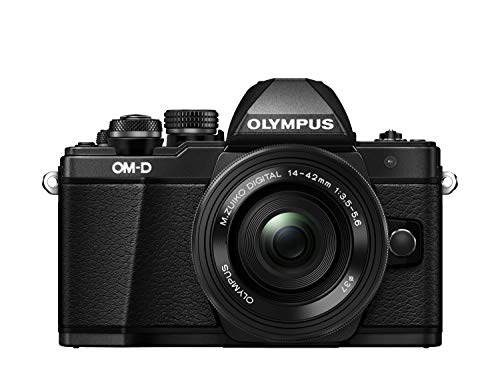 Olympus OM-D E-M10 Mark II Kit, Fotocamera di Sistema Micro Quattro Terzi (16 MP, Stabilizzatore d Immagine a 5 Assi, Mirino Elettronico) e Obiettivo M.Zuiko 14-42mm EZ Zoom, Nero