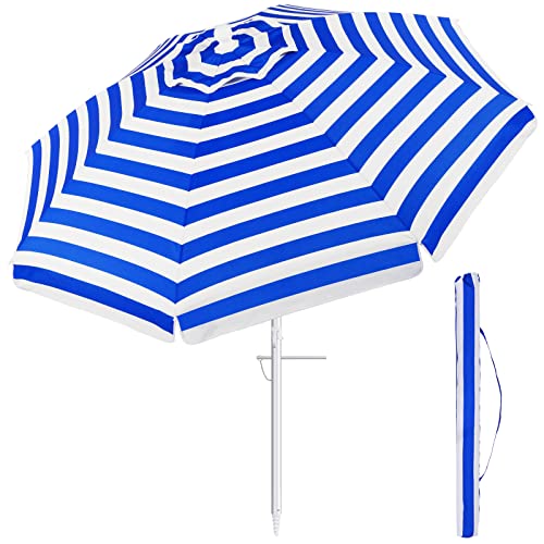 Shelta Australia Shelta Noosa Ombrello da Spiaggia a Righe Blu e Bianche 