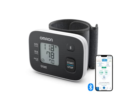 OMRON RS3 Intelli IT Misuratore di Pressione Arteriosa da Polso - Apparecchio Portatile per Misurare la Pressione e il Monitoraggio dell Ipertensione, Connessione Bluetooth clinicamente validato