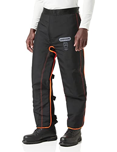 Oregon Universal Leggings Protettivi per Motosega Tipo A, Pantaloni con Gambali di Protezione Regolabili, Solo Protezione Frontale (575780)