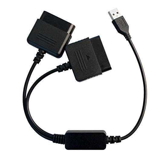 OSTENT PS1 PS2 a PC USB 2.0 Controller Adattatore Convertitore Cavo Compatible for Sony PS2 Controller Cablato