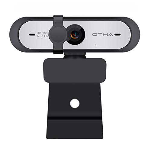 OTHA Webcam con Microfono per PC,Correzione Luce 1080P 60FPS Autofocus USB Web Camera per OBS Live Streaming, Skype,Zoom FaceTime,Business