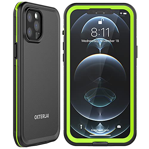 Oxterlai Custodia impermeabile per iphone 12 Pro Max, IP68 iphone 12 Pro Max Case Dry Bagwith Screen Guard per iphone 12 Pro Max (black)