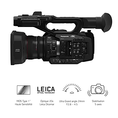 Panasonic HC-X1E Videocamera palmare MOS 4K Ultra HD Nero videocame...