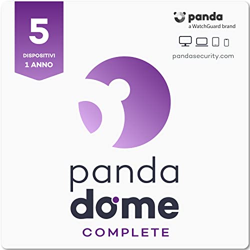 Panda Dome Complete 2022 – Software antivirus | 5 dispositivi | 1 anno | VPN | Controllo genitori | Operazioni bancarie sicure | Blocco antifurto| Password Manager | Crittografia file