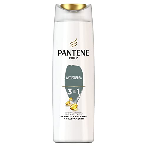 Pantene Pro-V Antiforfora 3 in 1 Shampoo Balsamo e Trattamento per Capelli 100% Forti e Cute Pulita, 225ml
