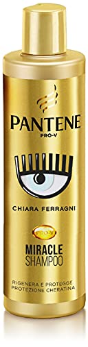 Pantene Pro-V by Chiara Ferragni Shampoo Protezione Cheratina Rigenera & Protegge Shampoo Per Capelli Danneggiati, Edizione Limitata, 250 ml