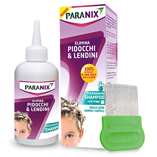 Paranix Shampoo Trattamento per Eliminare Pidocchi e Lendini, 200ml...